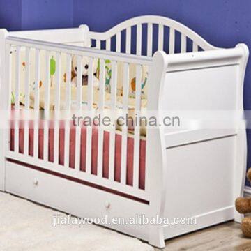 Multifunctional foldable wooden baby crib with wheels                        
                                                Quality Choice