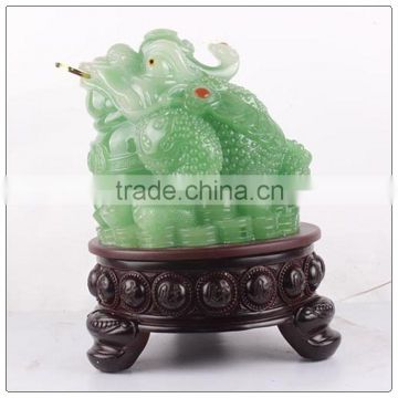 Jade color Money frog feng shui statue ,Large size money frog