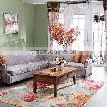 Arabian Modern Sofa, Fabric Corner Sofa Set, Hotsale Fabric Sofa for Middle East Style