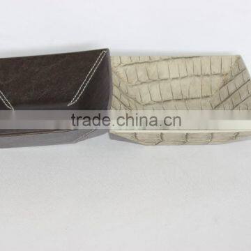 Professional Faux Leather Storage Tray/Square Cardboard Storage Tray photo-5