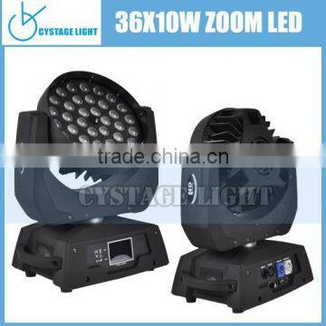 High Quality Top Design 36pcs 10watt Zoom Moving Head Led Light