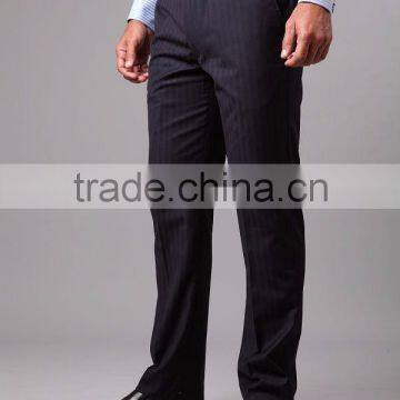 Blue-on-Blue Dress Stripe Pants