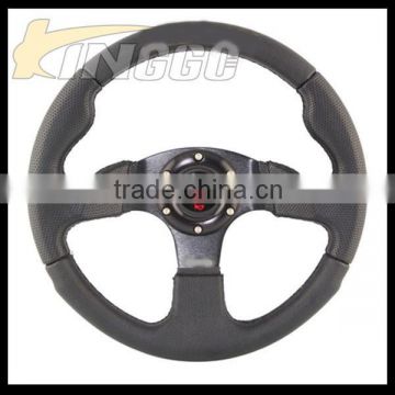 Hot Selling Flat Plate PVC Car Steering Wheel