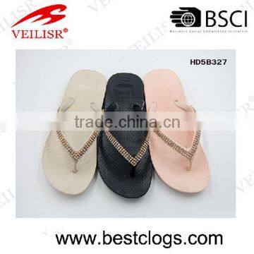 2016 Factory Wholesales Fashion Diamond PCU FlipFlops PVC Slipper Outdoor Shoes