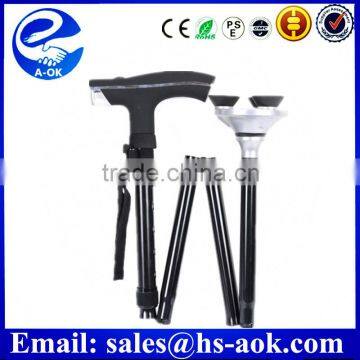 A-OK Folding Elderly Walking Stick and LED Light