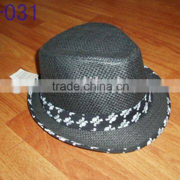 black fashion fedore hat