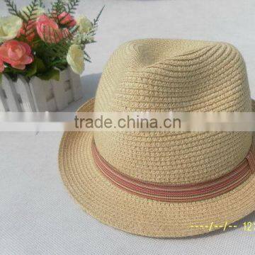 Cost price professional knitting straw summer fedora hat