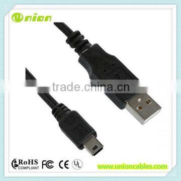 New Short USB 2.0 A Male to Mini 5 Pin B Data Cable Cord Adapter 15cm