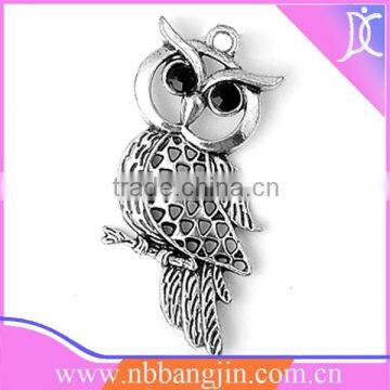 Silver Owl Pendant Fashion charm