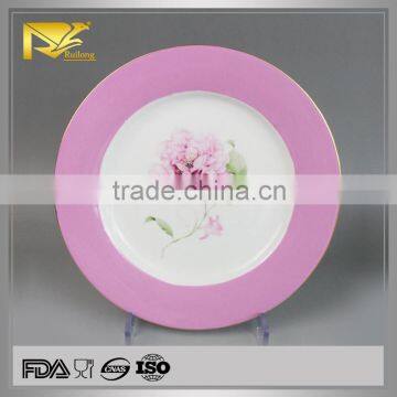 china supplier glazed floral china dinner plates, catering dinner plates, bulk dinner plates