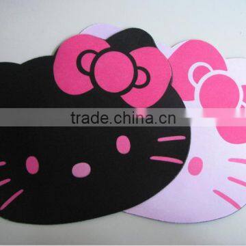 Custom cartoon kt neoprene mouse mat,computer game mouse pad