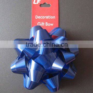 plastic ribbon metallic star bow