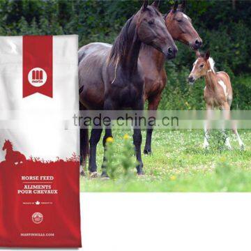 Factory price horse feed bag 50lb plastic woven bag 50kg