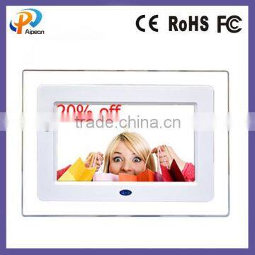 cheap universal 7 inch digital photo frame remote control ads LCD PHOTO FRAME DIGITAL