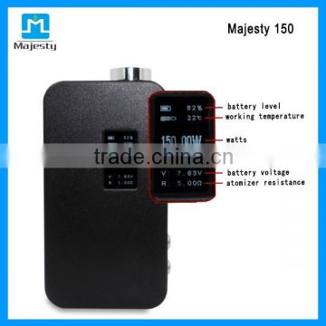 Authrity mod majesty 150 mod box temperature control mod for 0.1-5.0ohm resistance atomizer