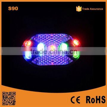 S90 Colorful 9LEDS Flashling Safty Warning Red LED bicycle rear light