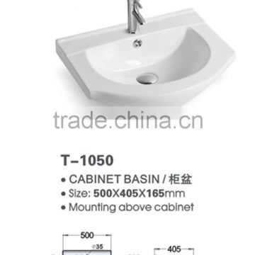 LELIN ceramic cabinet basin bathroom vanities top bathroom basin LT-143