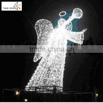 Christmas Decoration Angel Wings With Halo Fancy Angel Halos for Sale Cheap Angel Figurines With Light With High Quality photo-3