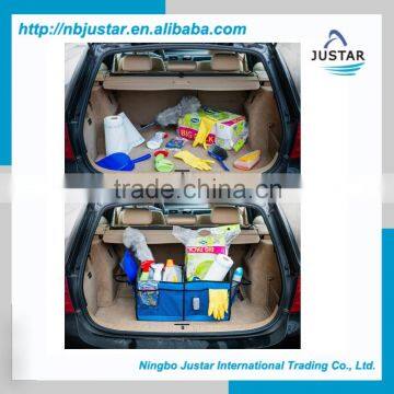 Highest Quality Polyester Material Trunk Organizer Type Premium Auto Trunk Cargo Organizer With Side Mesh Pocket Quality Choice photo-3