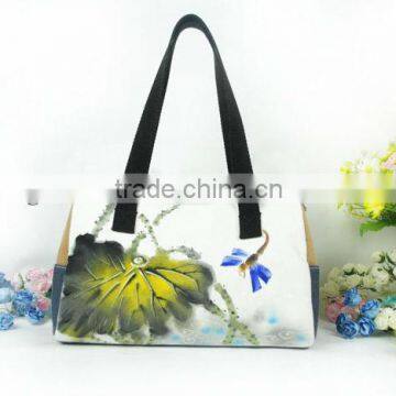 Chinese traditional style canvas lady's fashion bag