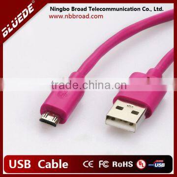 cheap best price usb 2.0 to micro usb cable 5 pin Pink white black blue 5ft 6ft 8ft 15ft