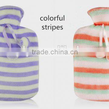 PVC hot water bottle bubble design with cute cover 1800ml