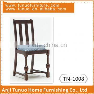 wood dining chair, new cheap hotel dining chair ,antique appearance and general use dining chair