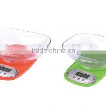 Electronic Kitchen Scale with Bowl 2kg 5kg 0.5g