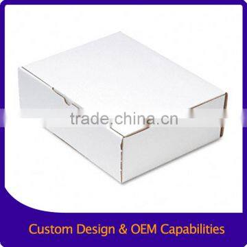 Customized logo corrugated white box / white paper box