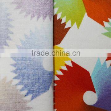 Spandex Cotton Satin Geometric Printed Cotton Fabric photo-4