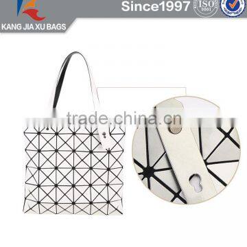 Diamond silver block tote new trendy lady handbag free sample