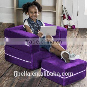 3 in 1 with Ottoman & Mattress & Table Convertible Kids Flip Chair