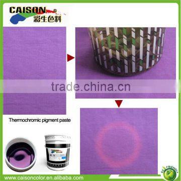 color changing pigment colors for fabric printing