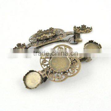 Girls metal summer fashion flower hair clip,hair accessory