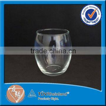 Wholesale made in china round shape glass candle holder set