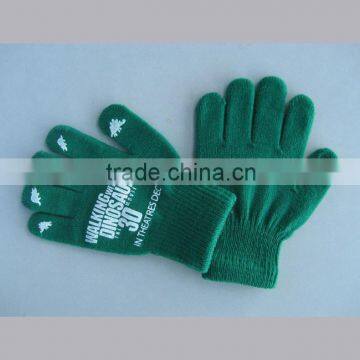 Winter Fashion Printed Acrylic Gloves Magic Gloves