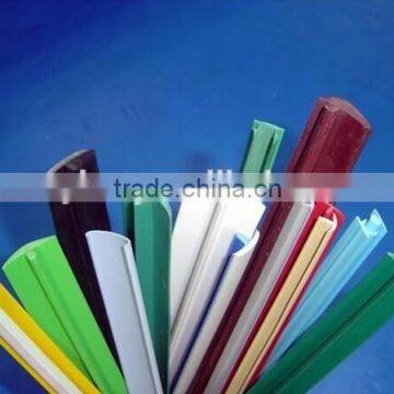 transparent PVC profile,plastic extrusion profile for furniture