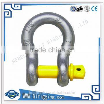 electric galvanized carbon steel bow shackle