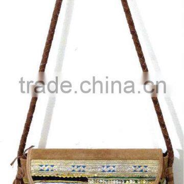 Stylish Fashionable Women's Suede leather Vintage Banjara Bag