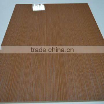 best price high glossy UV wood grain design