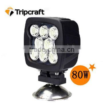 Factory price!!! 5 INCH 80W New LED Off road Driving spot truck lights for FARM MACHINERY