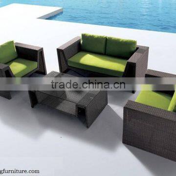 Poly rattan sofa set