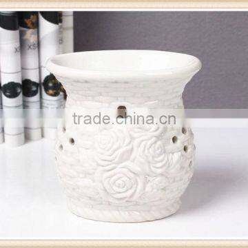 wholesale ceramic basket design Oil Warmer small MOQ