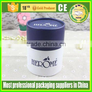 Round cardboard packaging box custom cardboard tea cylinder box with lids