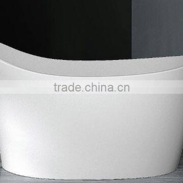 engineered stone bathtub,White artificial stone bathtubs, freestanding solid surface bathtub