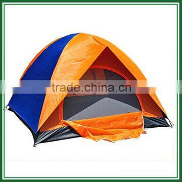 Two man fiberglass pole rain protection tent