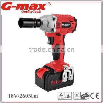 G-max 3.0mAh Li-ion Battary 18V Cordless Impact Wrench GT33005