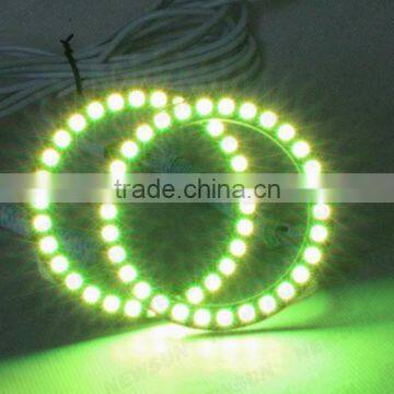 Colorful Change 80mm Led Rgb Angel Eyes RGB Multi-Color LED 5050SMD Headlight for All Car Motors LED Angel Eyes Kits SMD photo-3