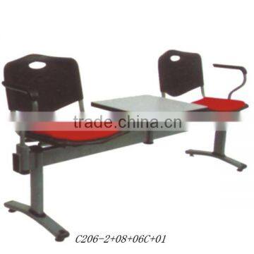 Public Waiting Chairs and Tables Furniture Fabric High Quality Waiting Chair for Sale C206-2+08+06C+01