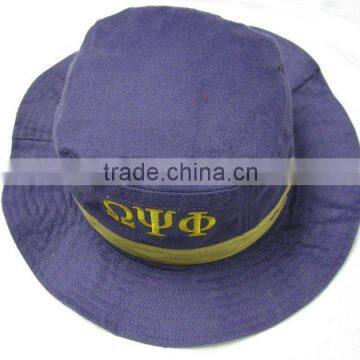 Fashion cotton embroidered bucket hats